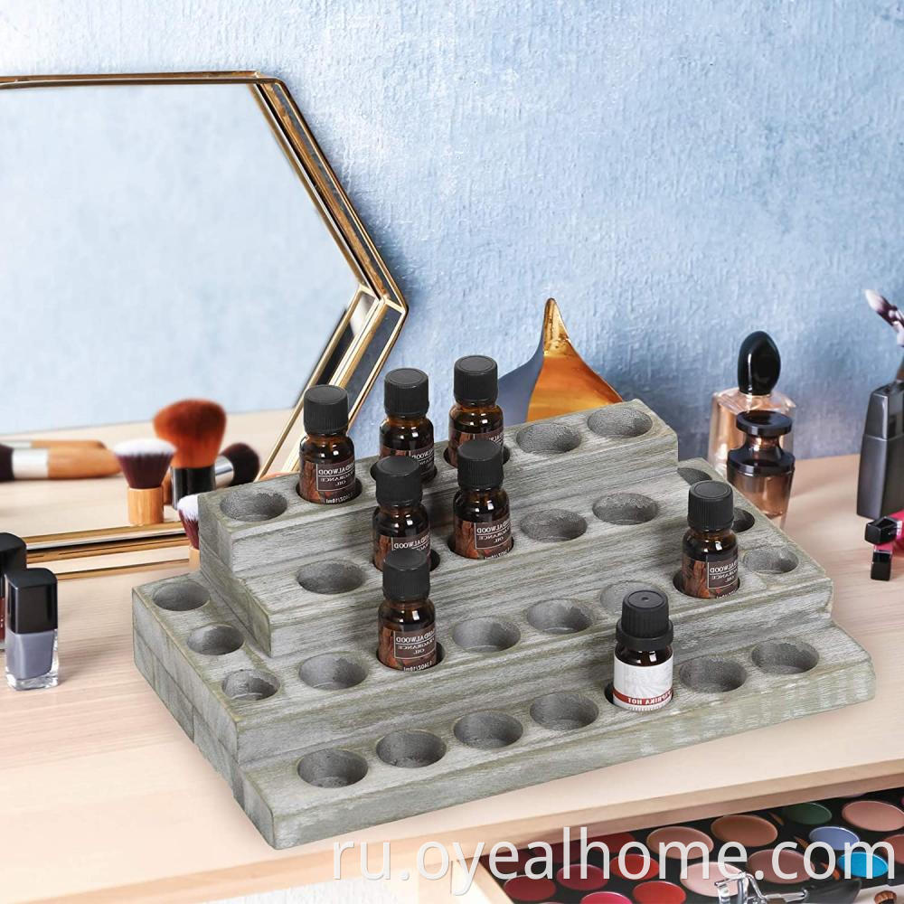 Wooden Standing Cosmetic Organization